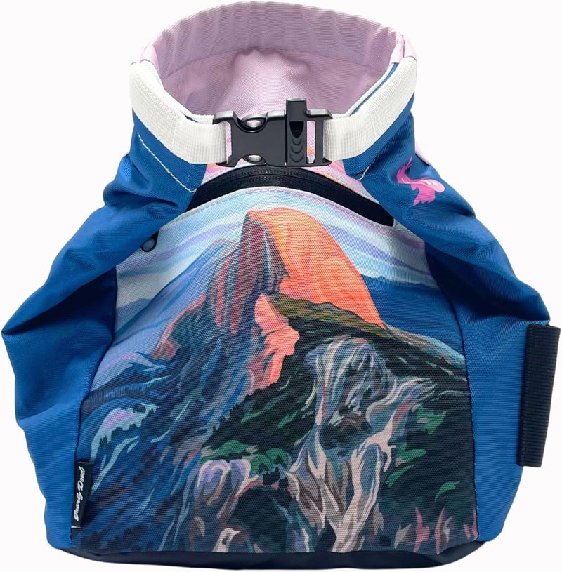 Gnarly Dood Rock Climbing Chalk Bucket | for Bouldering Gym & Outdoor Use | Durable Hook & Loop Closure, 2 Zippered Pockets, Easy-Carry Handle - Image 2